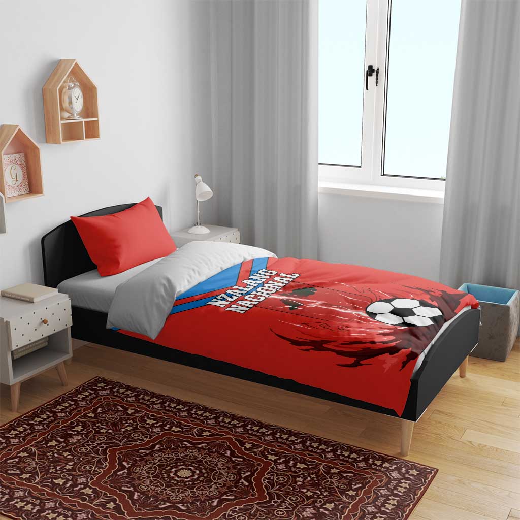 Support Nzalang Nacional - Equatorial Guinea Football Bedding Set