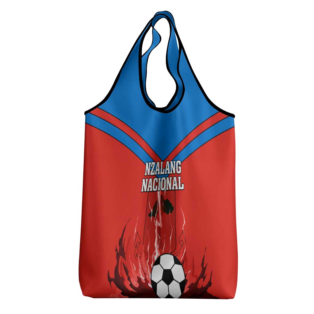 Support Nzalang Nacional - Equatorial Guinea Football Grocery Bag