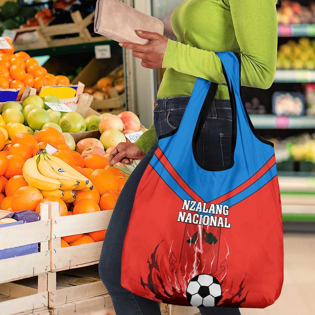 Support Nzalang Nacional - Equatorial Guinea Football Grocery Bag
