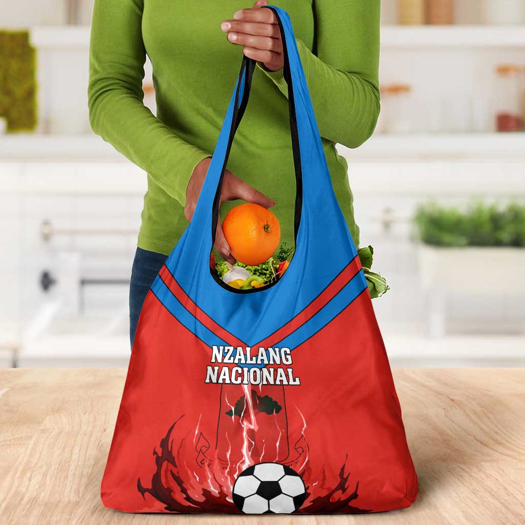Support Nzalang Nacional - Equatorial Guinea Football Grocery Bag
