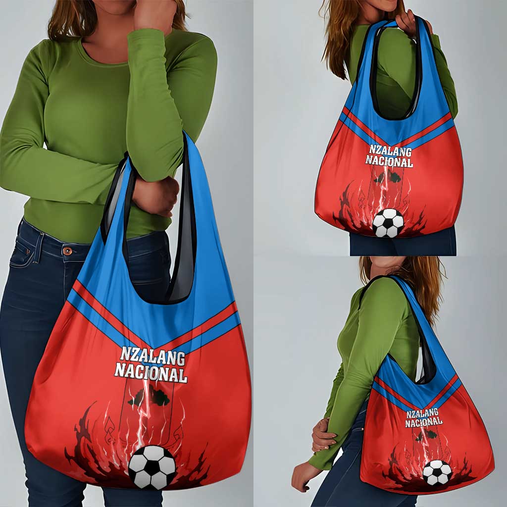 Support Nzalang Nacional - Equatorial Guinea Football Grocery Bag