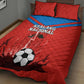 Support Nzalang Nacional - Equatorial Guinea Football Quilt Bed Set