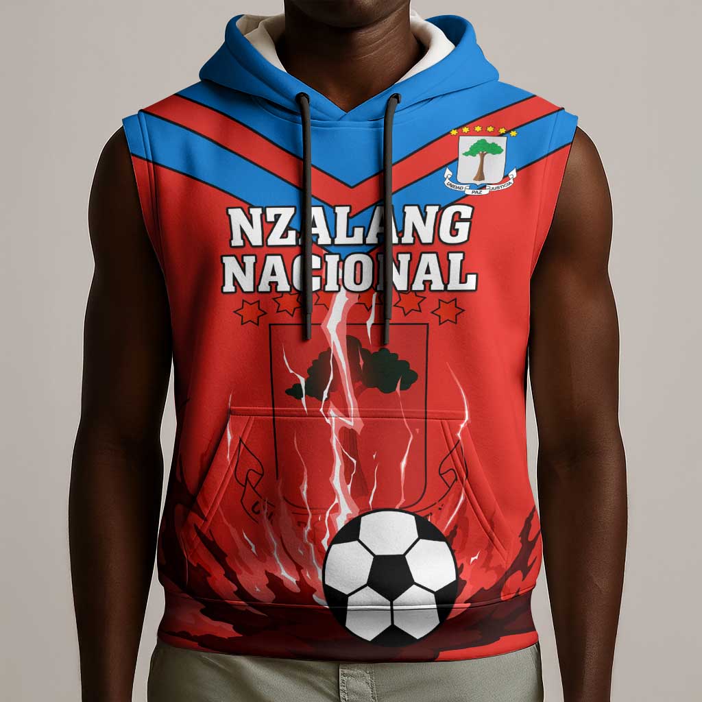 Support Nzalang Nacional - Equatorial Guinea Football Sleeveless Hoodie - African Pride