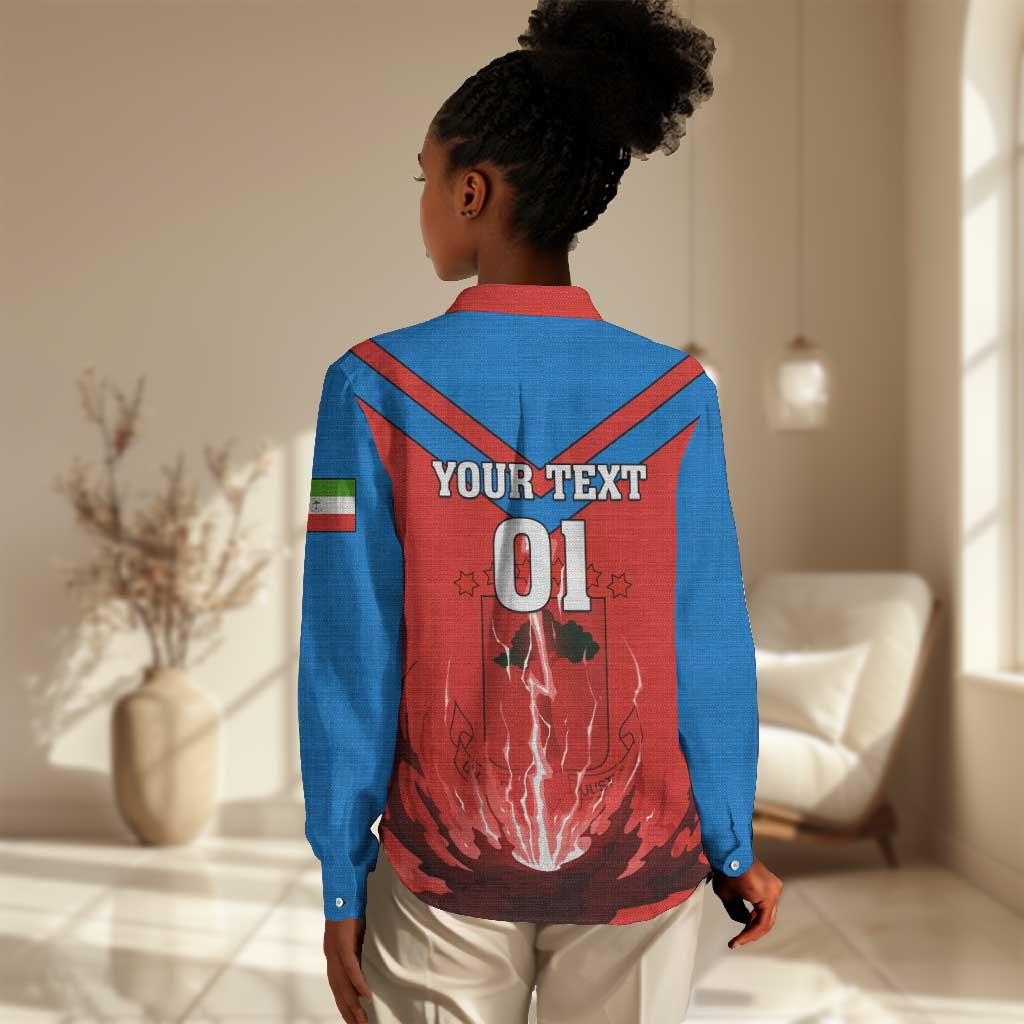Support Nzalang Nacional - Equatorial Guinea Football Women Casual Shirt LT01
