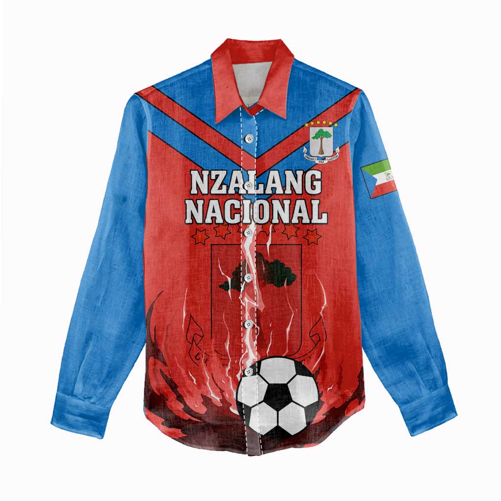 Support Nzalang Nacional - Equatorial Guinea Football Women Casual Shirt LT01