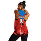 Support Nzalang Nacional - Equatorial Guinea Football Women Racerback Tank