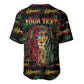 Personalized The Bahamas One Love Reggae Lion Baseball Jersey Caribbean Reggae Spirit