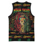 Personalized The Bahamas One Love Reggae Lion Basketball Jersey Caribbean Reggae Spirit