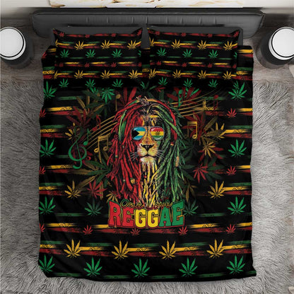 The Bahamas One Love Reggae Lion Bedding Set Caribbean Reggae Spirit