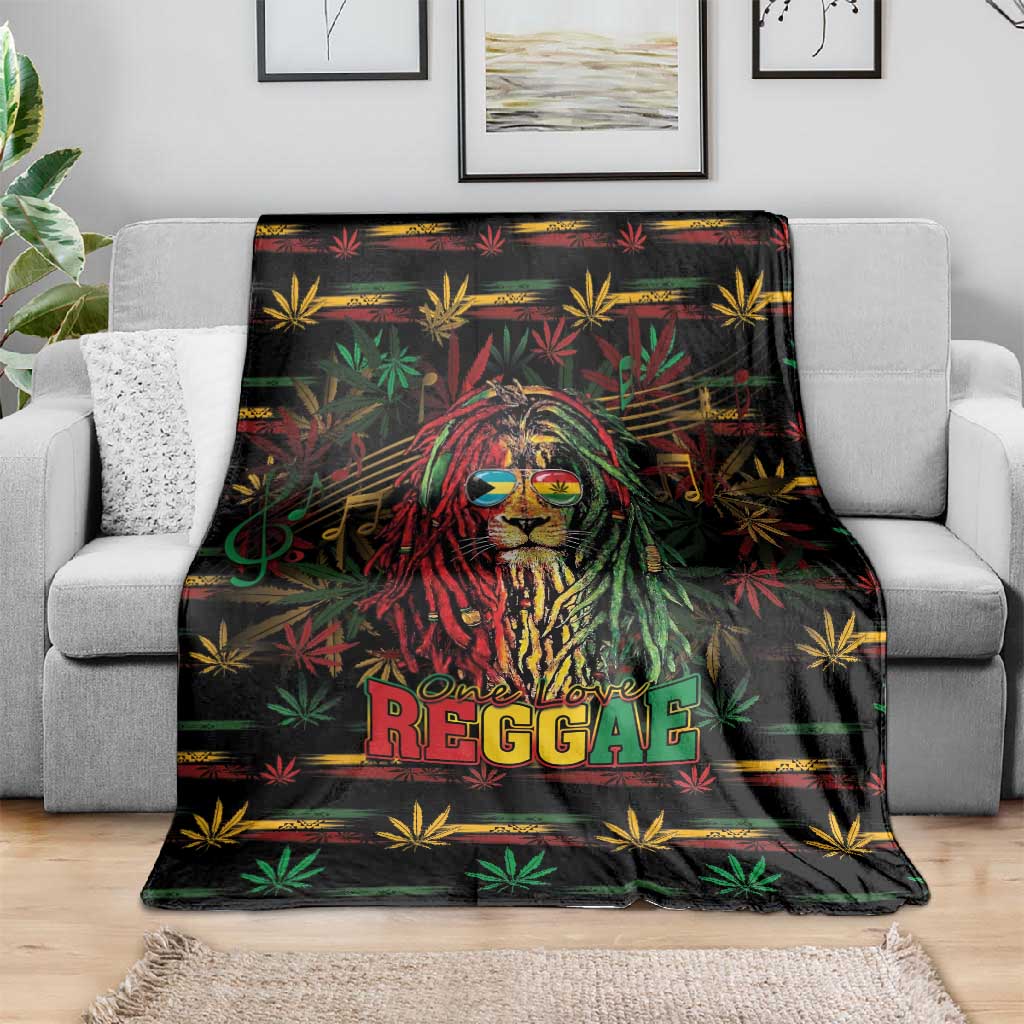 The Bahamas One Love Reggae Lion Blanket Caribbean Reggae Spirit