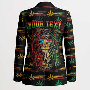 Personalized The Bahamas One Love Reggae Lion Blazer Caribbean Reggae Spirit