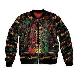 Personalized The Bahamas One Love Reggae Lion Bomber Jacket Caribbean Reggae Spirit