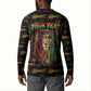Personalized The Bahamas One Love Reggae Lion Button Sweatshirt Caribbean Reggae Spirit