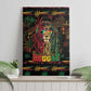 The Bahamas One Love Reggae Lion Canvas Wall Art Caribbean Reggae Spirit