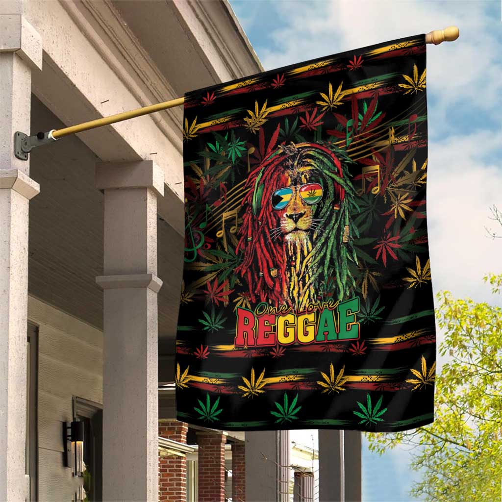 The Bahamas One Love Reggae Lion Garden Flag Caribbean Reggae Spirit