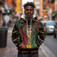 Personalized The Bahamas One Love Reggae Lion Hoodie Caribbean Reggae Spirit