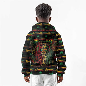 Personalized The Bahamas One Love Reggae Lion Kid Hoodie Caribbean Reggae Spirit