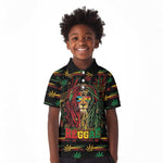Personalized The Bahamas One Love Reggae Lion Kid Polo Shirt Caribbean Reggae Spirit