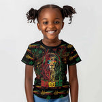 Personalized The Bahamas One Love Reggae Lion Kid T shirt Caribbean Reggae Spirit