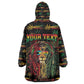Personalized The Bahamas One Love Reggae Lion Kid Wearable Blanket Hoodie Caribbean Reggae Spirit