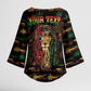 Personalized The Bahamas One Love Reggae Lion Kimono Sleeve Blouse Caribbean Reggae Spirit