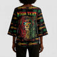 Personalized The Bahamas One Love Reggae Lion Kimono Sleeve Blouse Caribbean Reggae Spirit