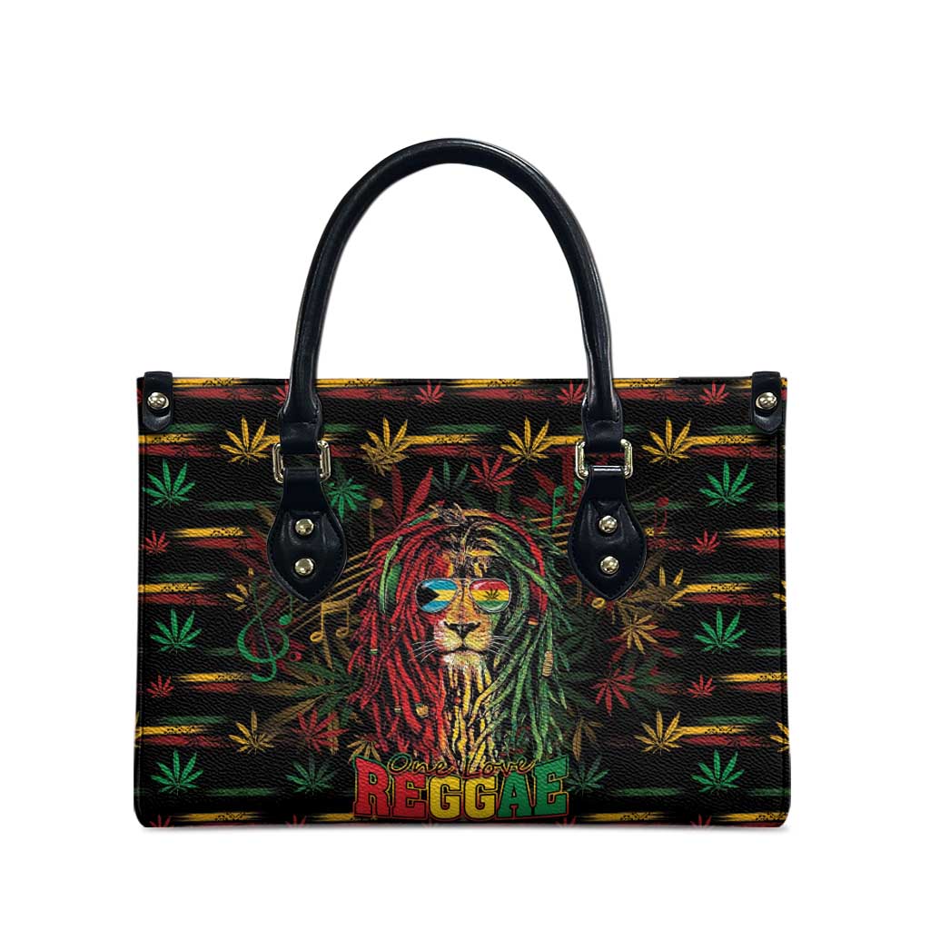 The Bahamas One Love Reggae Lion Leather Bag Caribbean Reggae Spirit