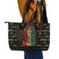 The Bahamas One Love Reggae Lion Leather Tote Bag Caribbean Reggae Spirit