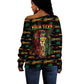 Personalized The Bahamas One Love Reggae Lion Off Shoulder Sweater Caribbean Reggae Spirit