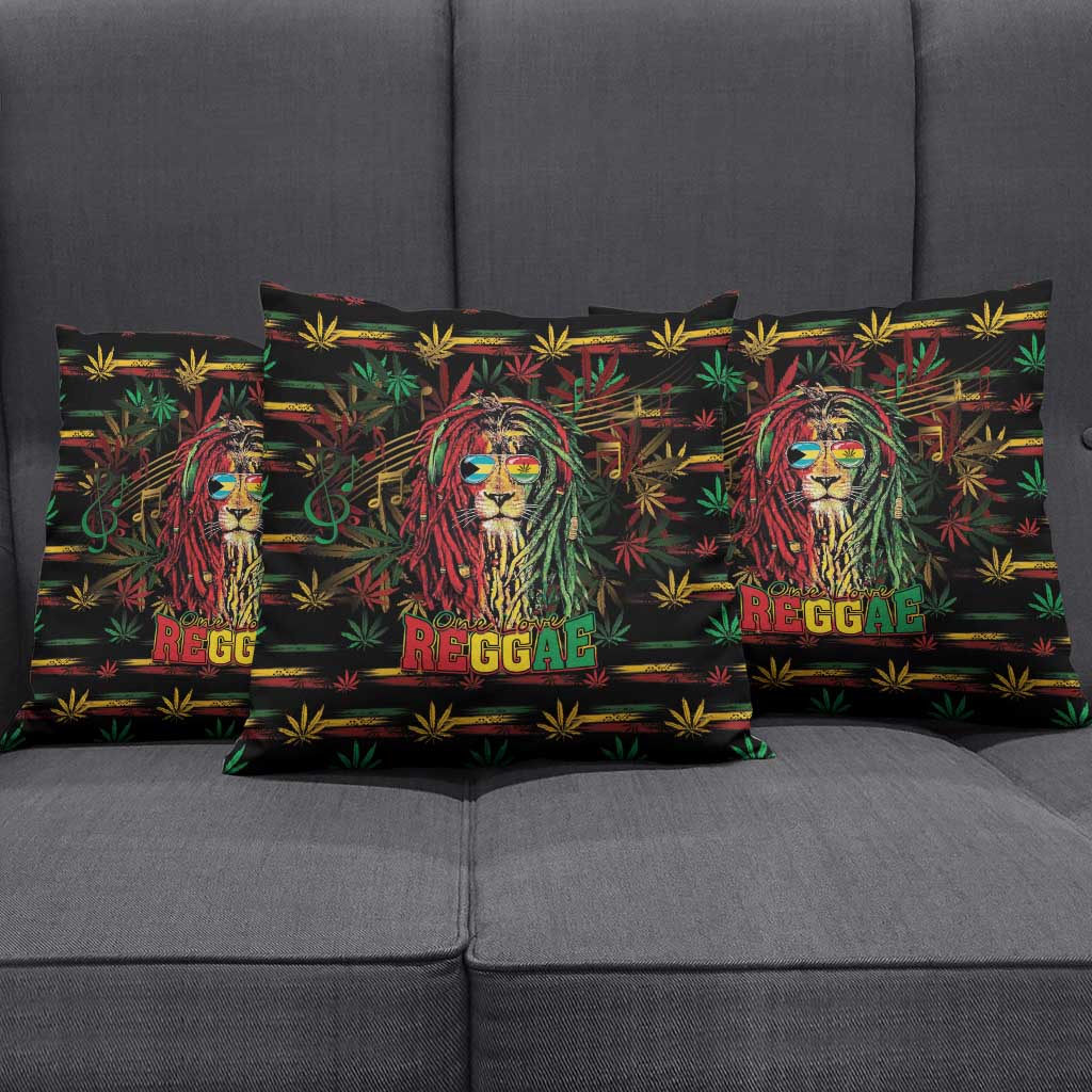 The Bahamas One Love Reggae Lion Pillow Cover Caribbean Reggae Spirit
