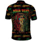 Personalized The Bahamas One Love Reggae Lion Polo Shirt Caribbean Reggae Spirit