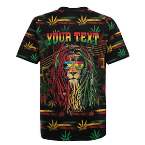 Personalized The Bahamas One Love Reggae Lion Rugby Jersey Caribbean Reggae Spirit