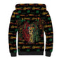 Personalized The Bahamas One Love Reggae Lion Sherpa Hoodie Caribbean Reggae Spirit