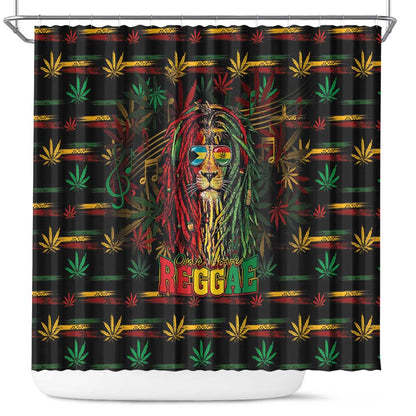 The Bahamas One Love Reggae Lion Shower Curtain Caribbean Reggae Spirit