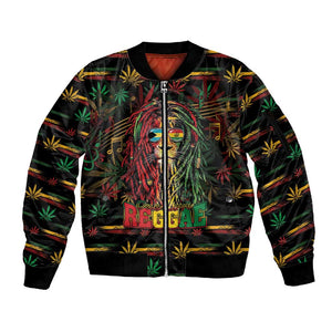 Personalized The Bahamas One Love Reggae Lion Sleeve Zip Bomber Jacket Caribbean Reggae Spirit