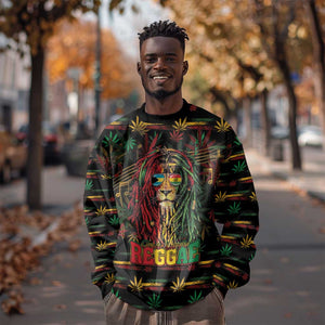 Personalized The Bahamas One Love Reggae Lion Sweatshirt Caribbean Reggae Spirit