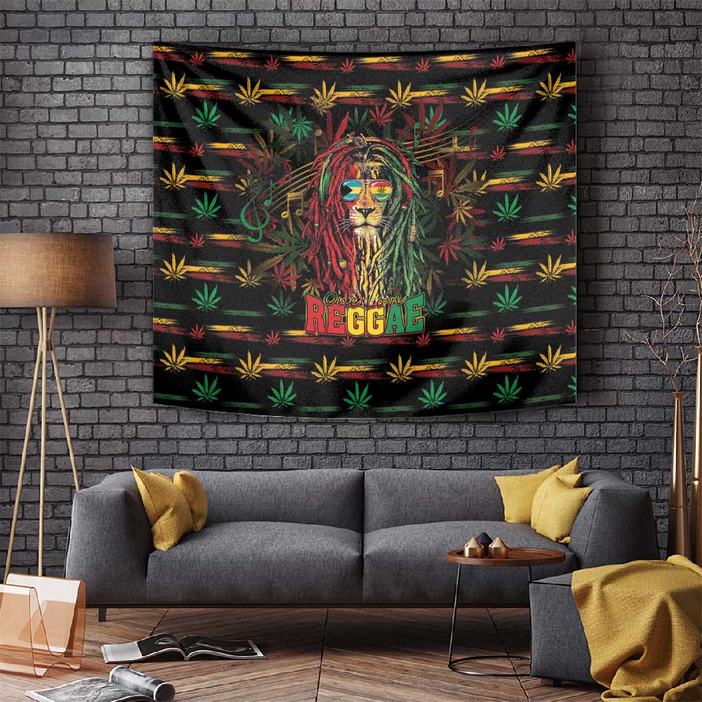 The Bahamas One Love Reggae Lion Tapestry Caribbean Reggae Spirit