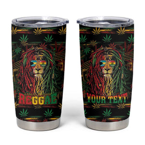 Personalized The Bahamas One Love Reggae Lion Tumbler Cup Caribbean Reggae Spirit