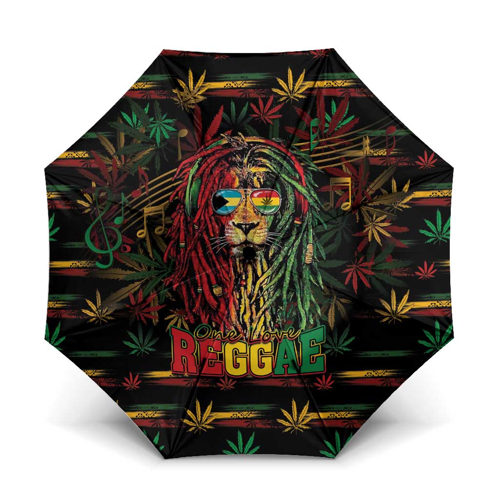 The Bahamas One Love Reggae Lion Umbrella Caribbean Reggae Spirit