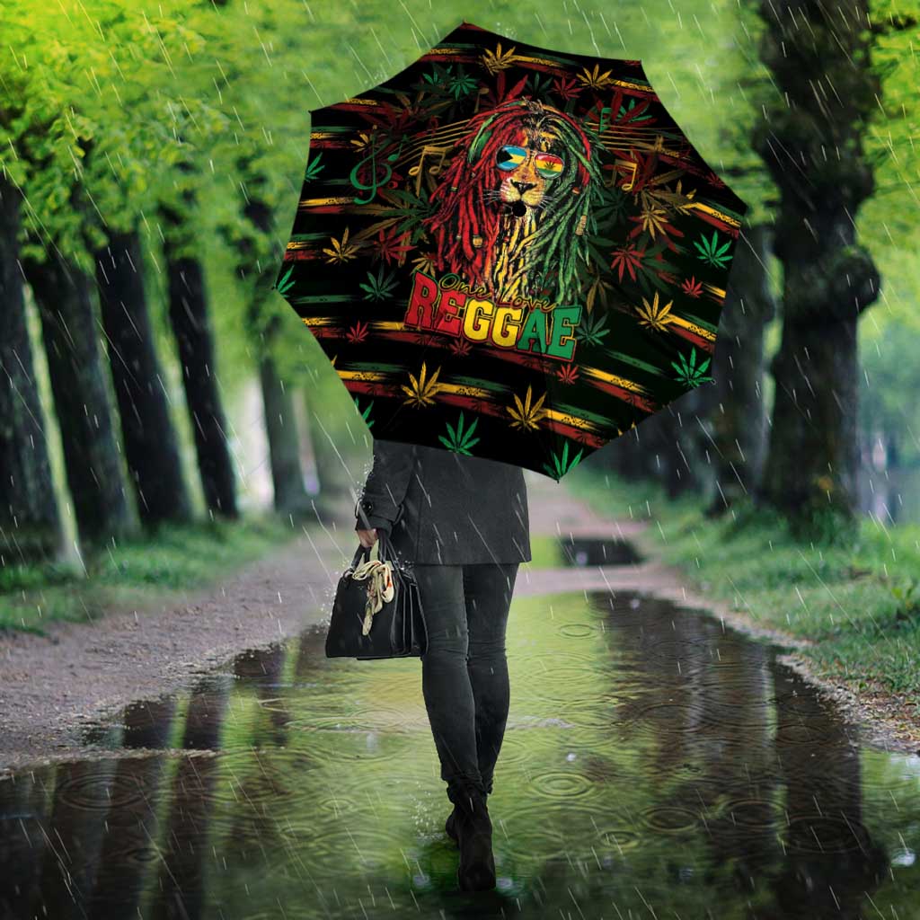 The Bahamas One Love Reggae Lion Umbrella Caribbean Reggae Spirit