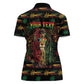 Personalized The Bahamas One Love Reggae Lion Women Polo Shirt Caribbean Reggae Spirit