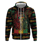 Personalized The Bahamas One Love Reggae Lion Zip Hoodie Caribbean Reggae Spirit