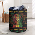 Barbados One Love Reggae Lion Laundry Basket Caribbean Reggae Spirit