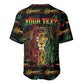 Personalized Barbados One Love Reggae Lion Baseball Jersey Caribbean Reggae Spirit