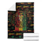 Barbados One Love Reggae Lion Blanket Caribbean Reggae Spirit