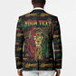 Personalized Barbados One Love Reggae Lion Blazer Caribbean Reggae Spirit