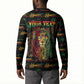 Personalized Barbados One Love Reggae Lion Button Sweatshirt Caribbean Reggae Spirit
