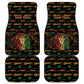 Personalized Barbados One Love Reggae Lion Car Mats Caribbean Reggae Spirit