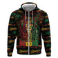Personalized Barbados One Love Reggae Lion Hoodie Caribbean Reggae Spirit