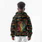 Personalized Barbados One Love Reggae Lion Kid Hoodie Caribbean Reggae Spirit